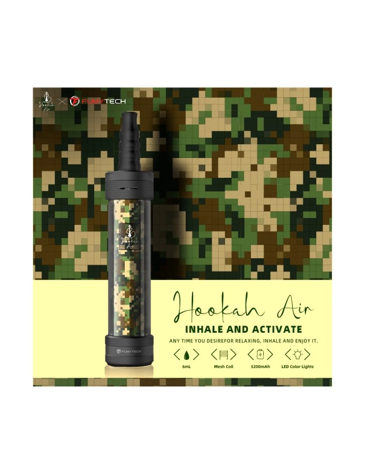E-Chicha Portable Hookah Air 6ml 3200mAh Camouflage - Fumytech