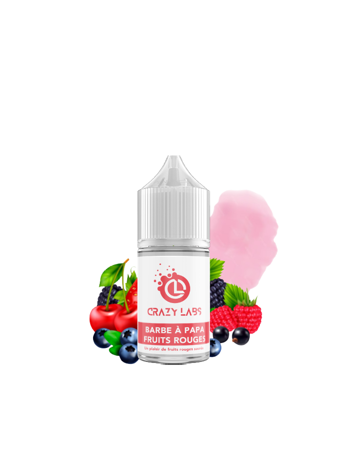 Barbe à Papa - Fruit rouge  - 30ML Concentré - Crazy Labs