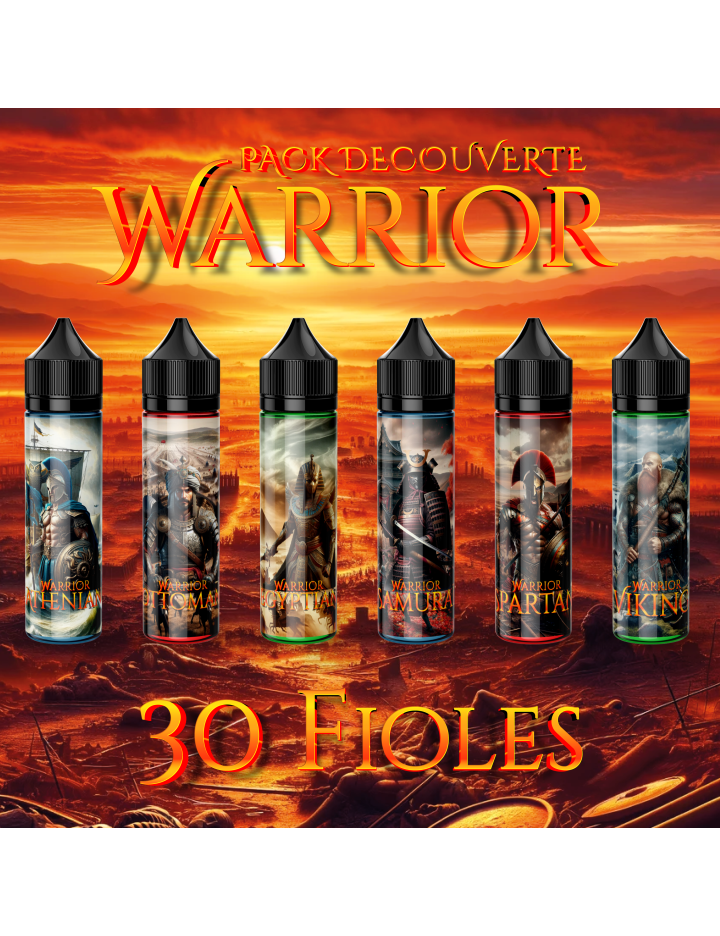 PACK DÉCOUVERTE WARRIOR 50ML (30 FIOLES )