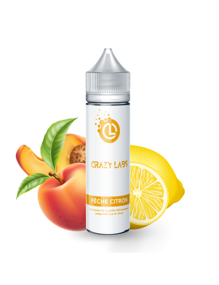 PÊCHE CITRON - 75ML - CRAZY LABS