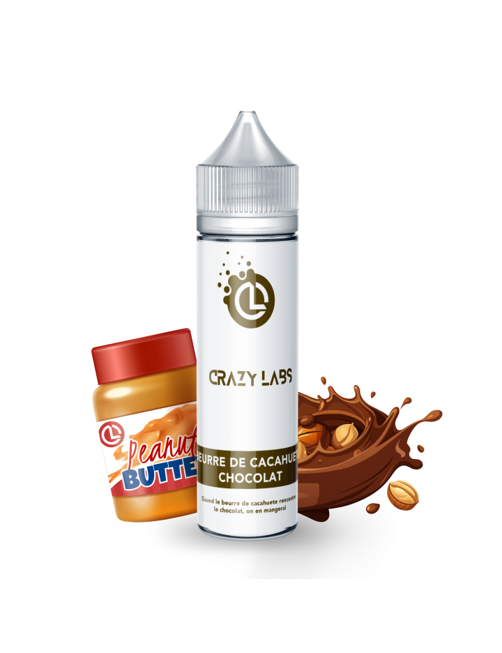 Beurre De Cacahuete Chocolat - 75ML - Crazy Labs