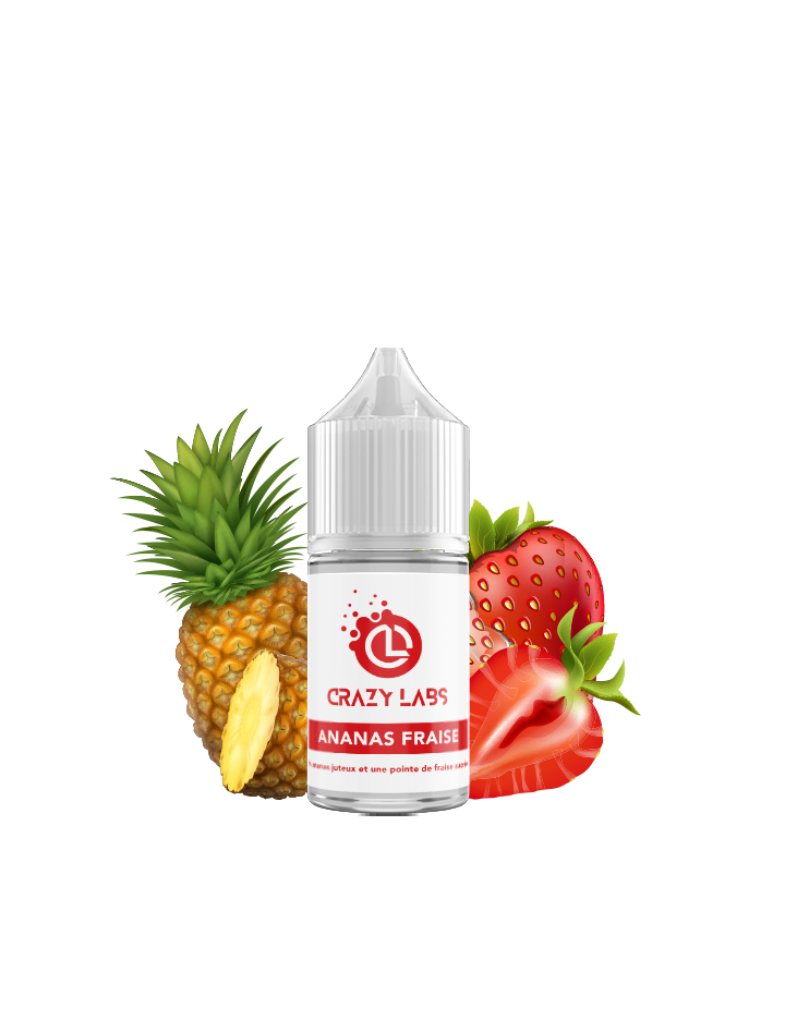 Ananas Fraise - 30ML Concentré - Crazy Labs