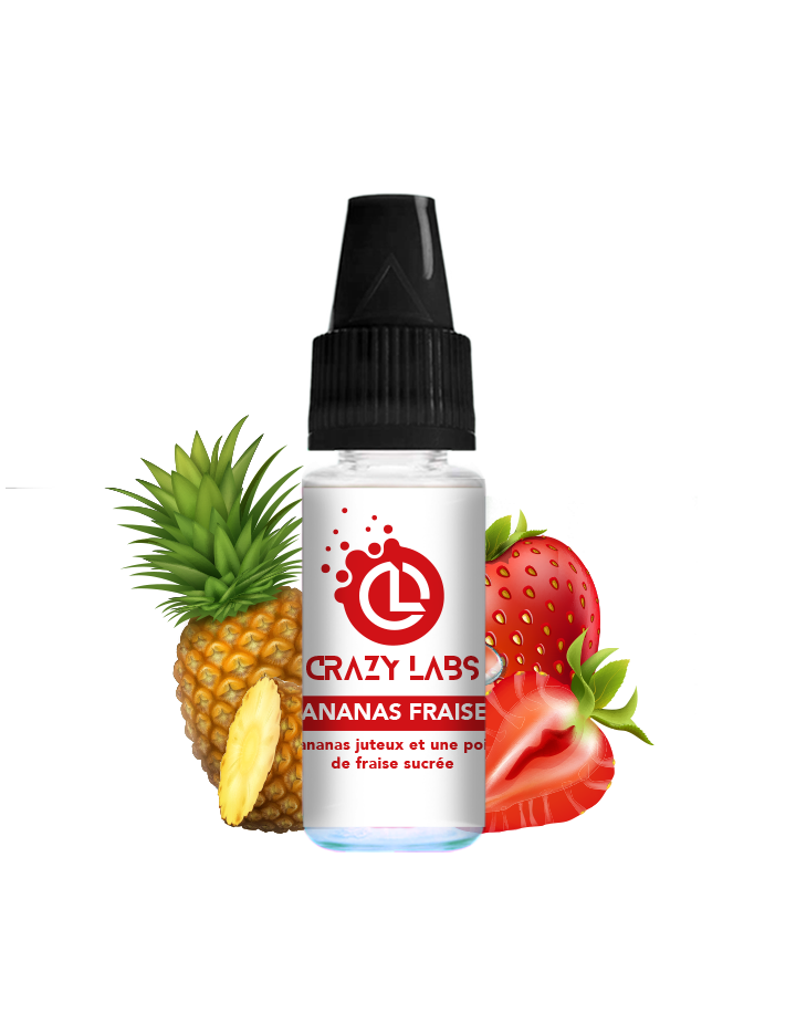 Ananas Fraise  - 10ML - Crazy Labs