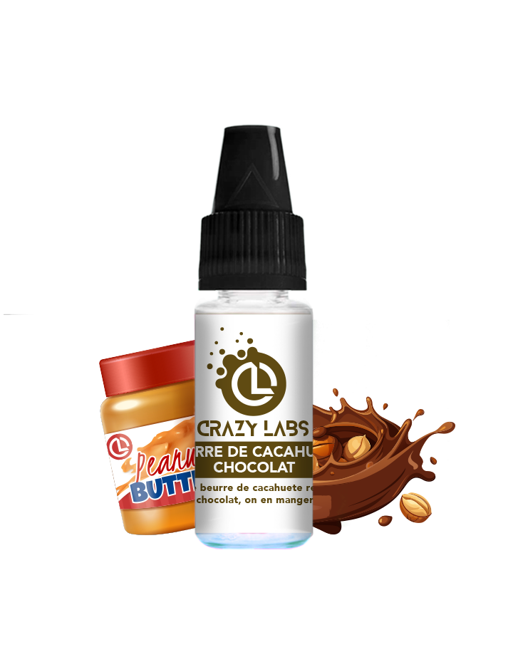 Beurre De Cacahuete Chocolat  - 10ML - Crazy Labs