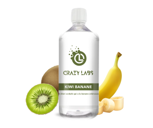 Kiwi Banane - 1 Litre - Crazy Labs