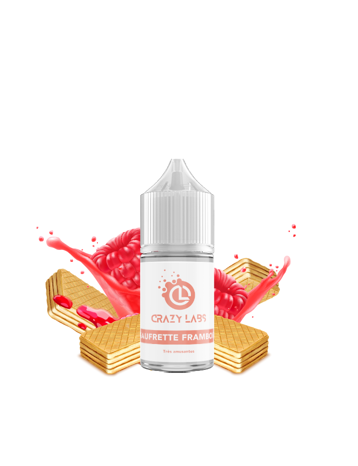 Gaufrette Framboise - 30ML Concentré - Crazy Labs