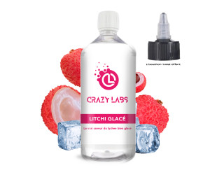 Litchi Glacé - 1 Litre - Crazy Labs