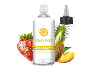 Ananas Fraise Pêche - 1 Litre - Crazy Labs