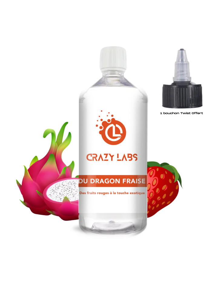 Fruit du Dragon Fraise Mûre - 1 Litre - Crazy Labs