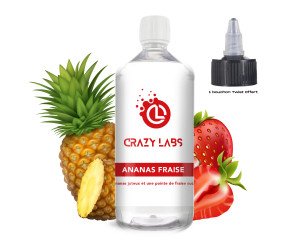 Ananas Fraise - 1 Litre - Crazy Labs