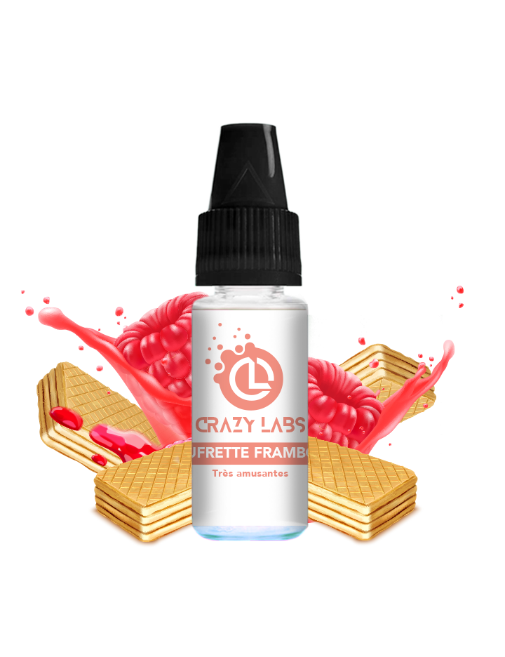 Gaufrette Framboise - 10ML - Crazy Labs