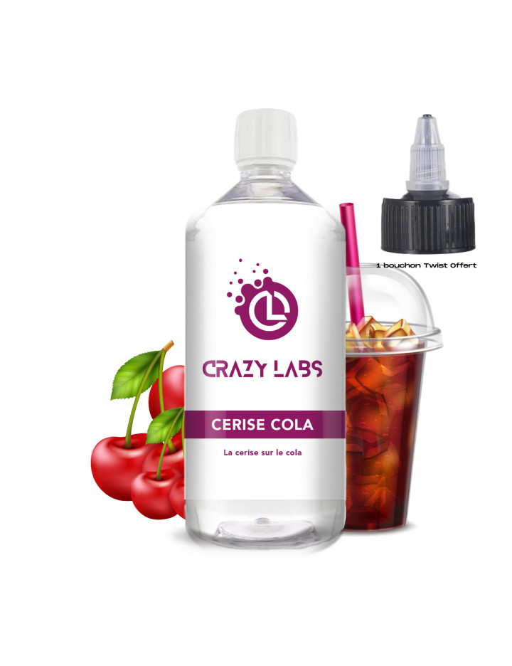 Cerise Cola - 1 Litre - Crazy Labs