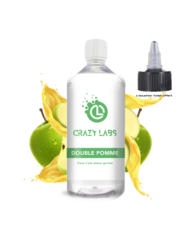 Double Pomme - 1 Litre - Crazy Labs