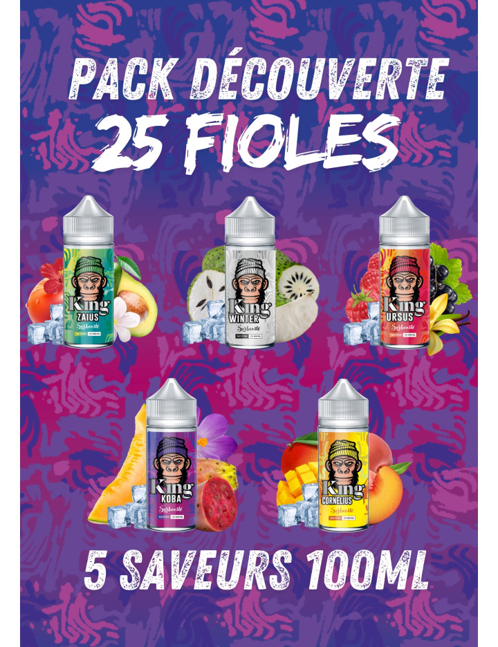 PACK DÉCOUVERTE KING 100ML (100 FIOLES)