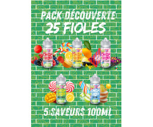 PACK DÉCOUVERTE CANDY SHAKE 100ML (25 FIOLES)