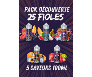 PACK DÉCOUVERTE NINJA 100ML (25 FIOLES)