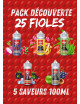 PACK DÉCOUVERTE VAPEGO 100ML (25 FIOLES)