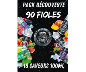 PACK DÉCOUVERTE THE CAPTAIN'S JUICE 100ML (25 FIOLES)