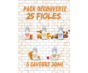 PACK DÉCOUVERTE BAKERY SHAKE 30ML CONCENTRE (25 FIOLES)