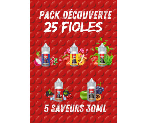 PACK DÉCOUVERTE VAPEGO 30ML CONCENTRE (25 FIOLES)