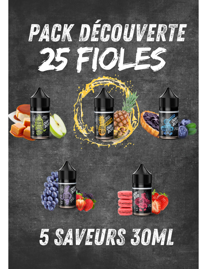 PACK DÉCOUVERTE OHM DES BOIS 30ML CONCENTRE (25 FIOLES)