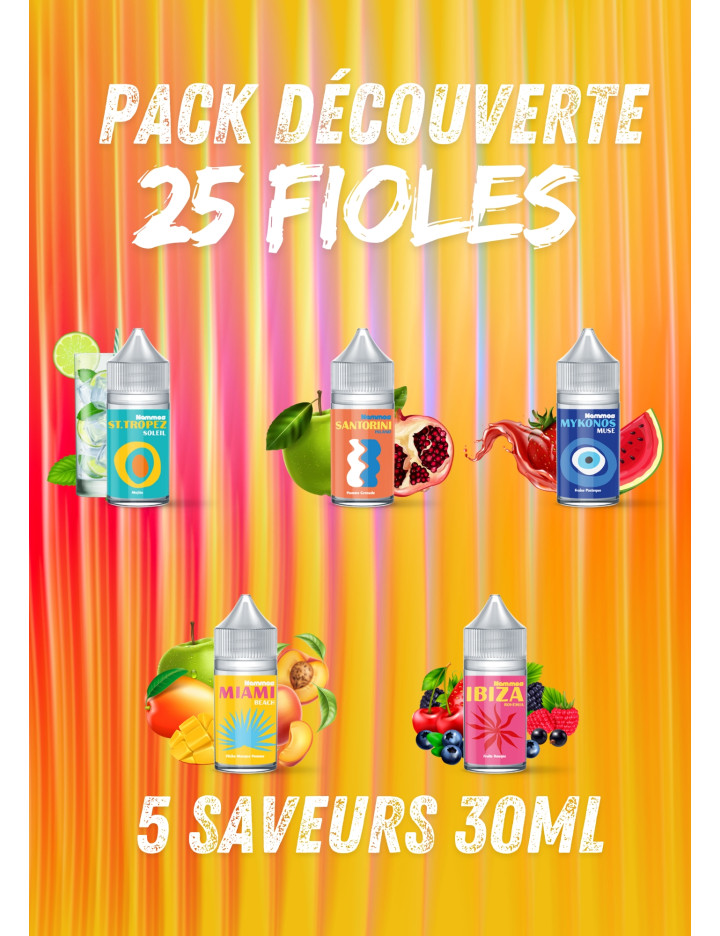 PACK DÉCOUVERTE NAMMOS 30ML CONCENTRE (25 FIOLES)