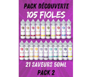 2 PACK DÉCOUVERTE CRAZY LABS 50ML (105 FIOLES)