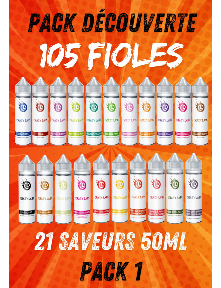 PACK DÉCOUVERTE CRAZY LABS 50ML 