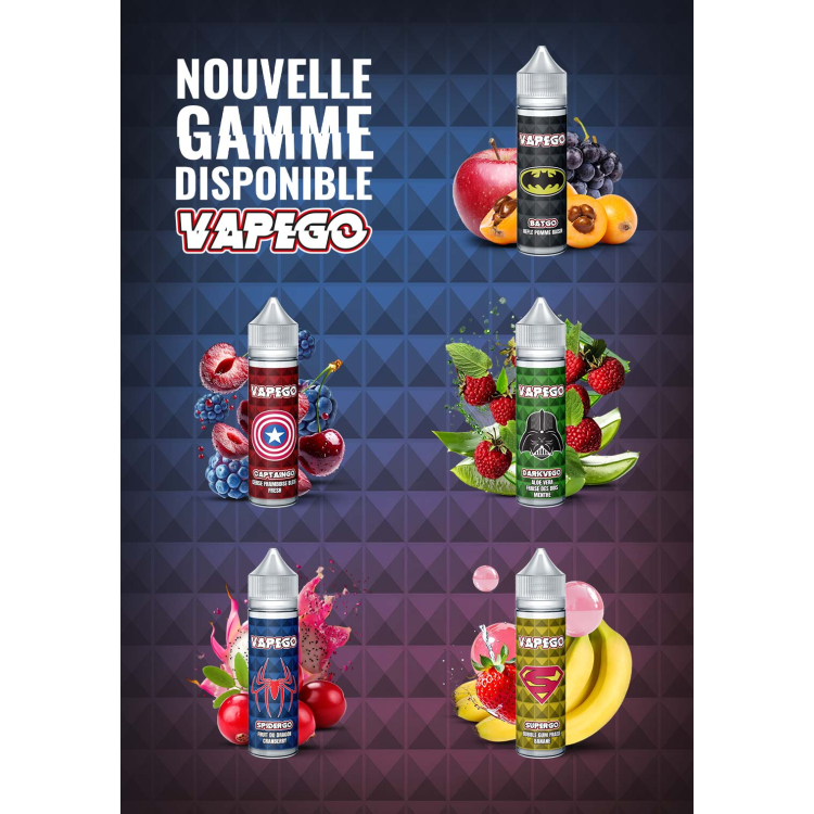 PACK DÉCOUVERTE VAPEGO 50ML (25 FIOLES )