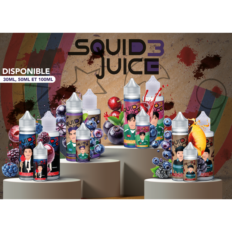 PACK DÉCOUVERTE SQUID JUICE 3 50ML (20 FIOLES )