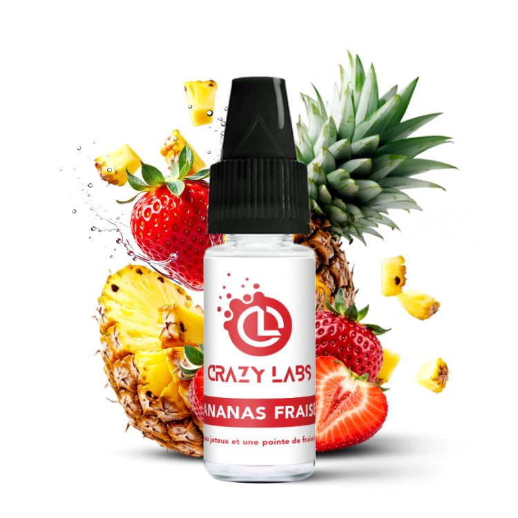 Ananas Fraise  - 10ML - Crazy Labs