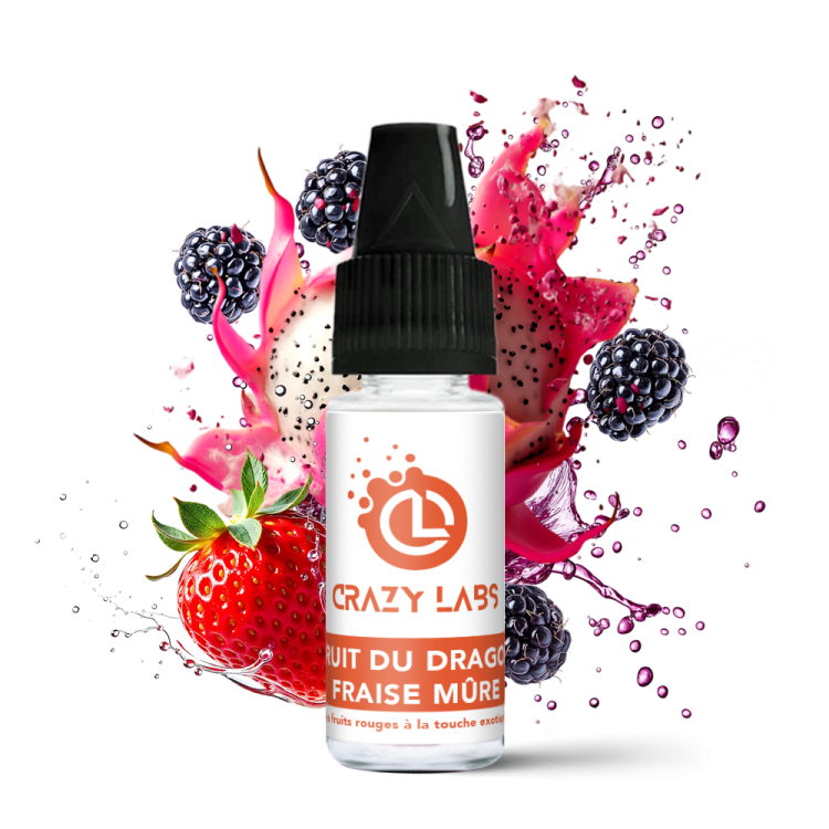 Fruit du Dragon - Fraise  - Mûre  -  10ML - Crazy Labs