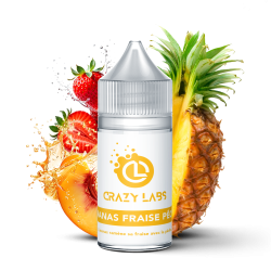 Ananas - Fraise - Pêche  - 30ML Concentré - Crazy Labs