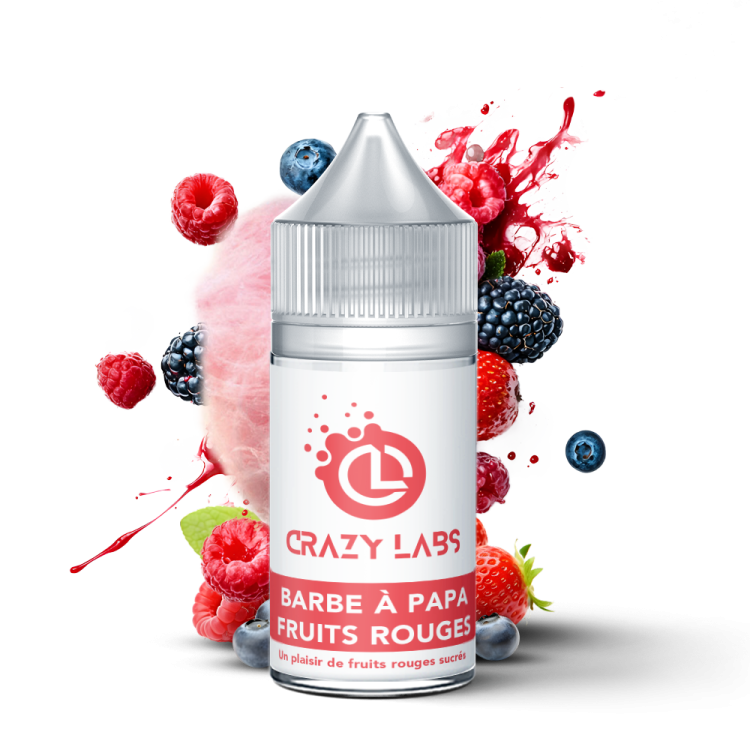 Barbe à Papa - Fruit rouge  - 30ML Concentré - Crazy Labs
