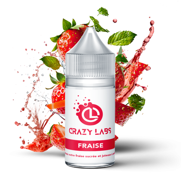 Fraise - 30ML Concentré - Crazy Labs