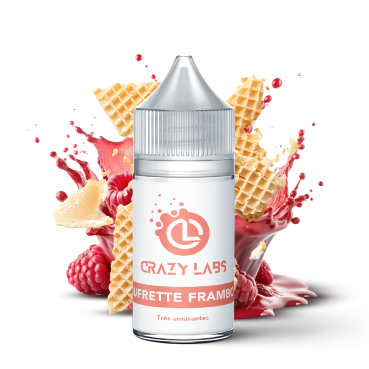 Gaufrette Framboise - 30ML Concentré - Crazy Labs