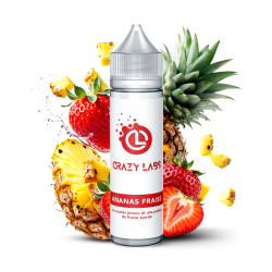 ANANAS FRAISE  - 75ML - CRAZY LABS