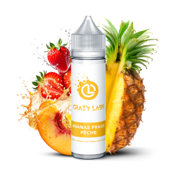 Ananas Fraise Pêche  - 75ML - Crazy Labs