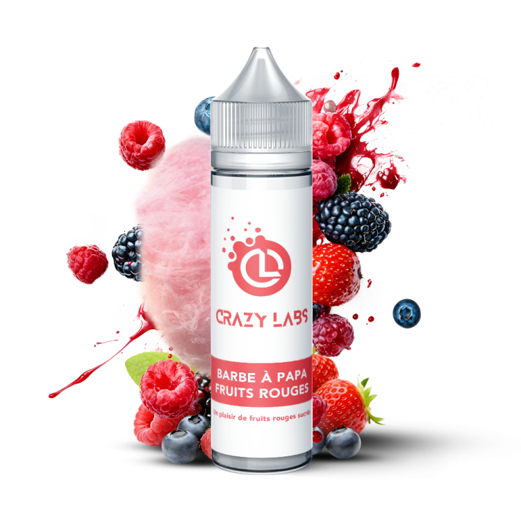Barbe à Papa - Fuit rouge - 75ML - Crazy Labs