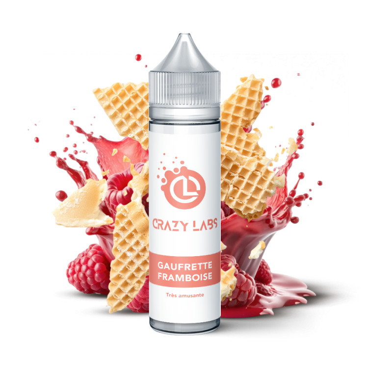 Gaufrette Framboise - 75ML - Crazy Labs