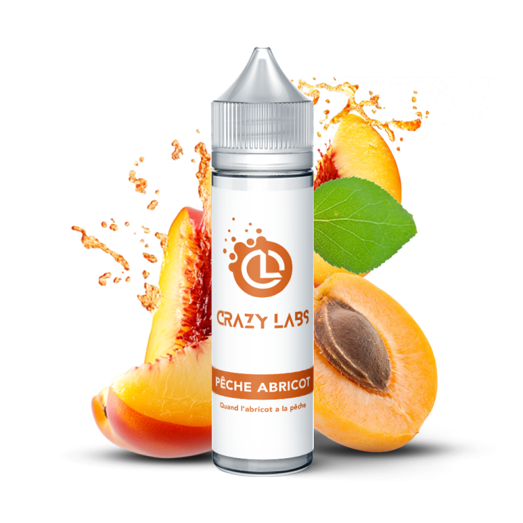 Pêche Abricot - 75ML - Crazy Labs
