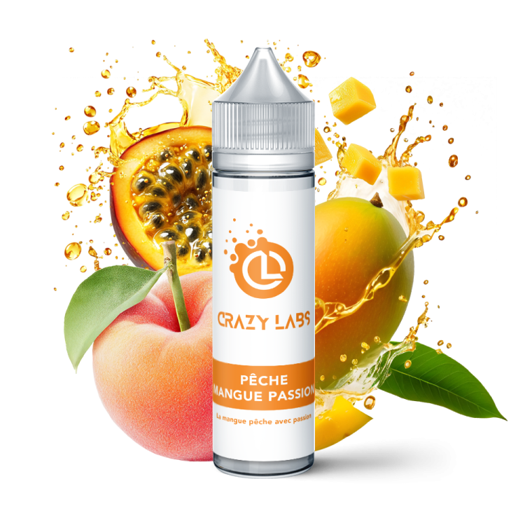 Pêche Mangue Passion - 50ML - Crazy Labs