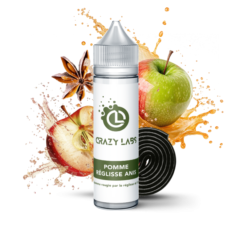 Pomme - Réglisse - Anis - 75ML - Crazy Labs