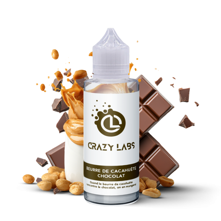 Beurre De Cacahuete Chocolat - 100ML - Crazy Labs