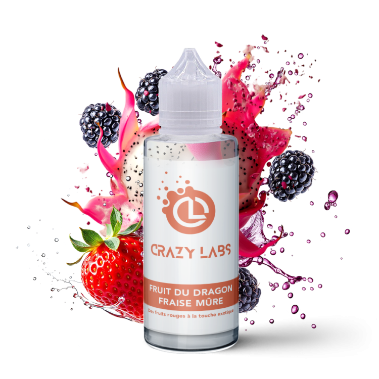 Fruit du Dragon Fraise Mûre  - 100ML - Crazy Labs