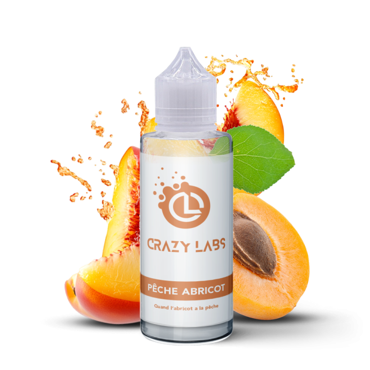 Pêche Abricot - 100ML - Crazy Labs