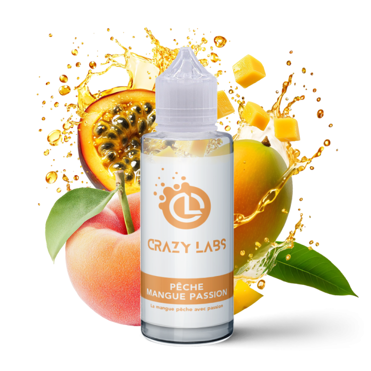 Pêche Mangue Passion - 100ML - Crazy Labs