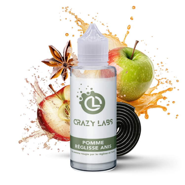 Pomme Réglisse Anis - 100ML - Crazy Labs