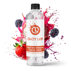 Fruit du Dragon Fraise Mûre - 1 Litre - Crazy Labs