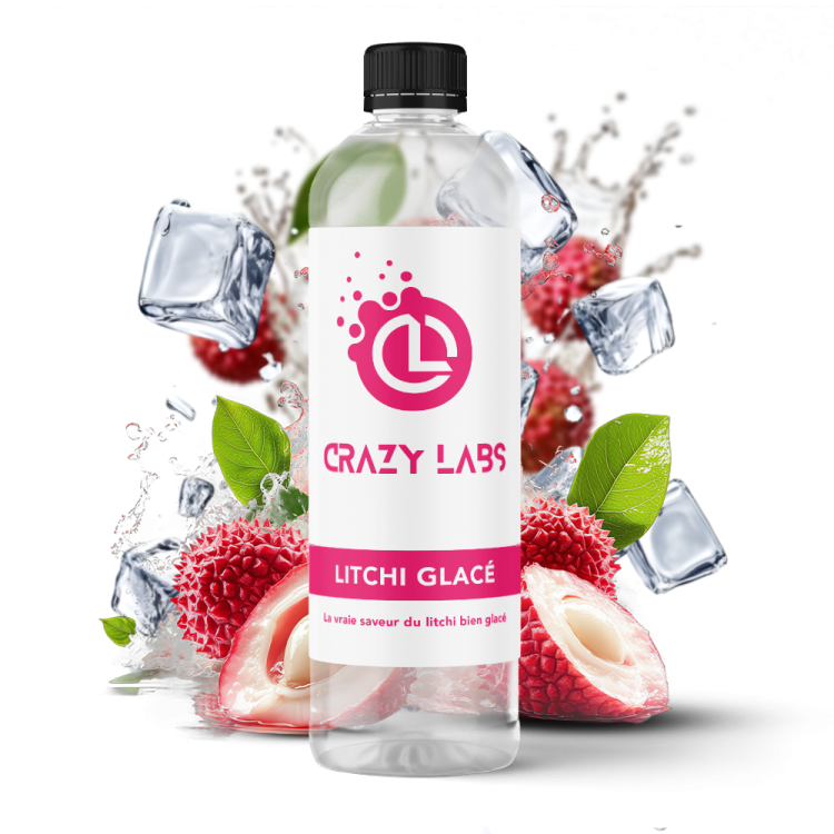 Litchi Glacé - 1 Litre - Crazy Labs